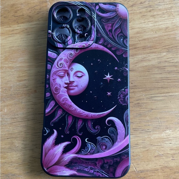 Mystic Moon Goddess iPhone 16 Pro Max Case – Purple Celestial Art - Picture 1 of 5